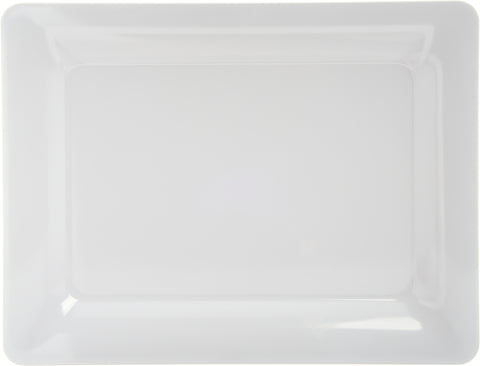 Carlisle DISPLAYWARE™ DESIGNER WIDE RIM RECTANGLE PLATTER WHITE 17X13