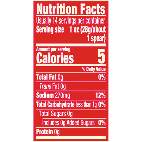 Claussen Hot and Spicy Spears Pickle, 24 Fluid Ounce -- 12 per case