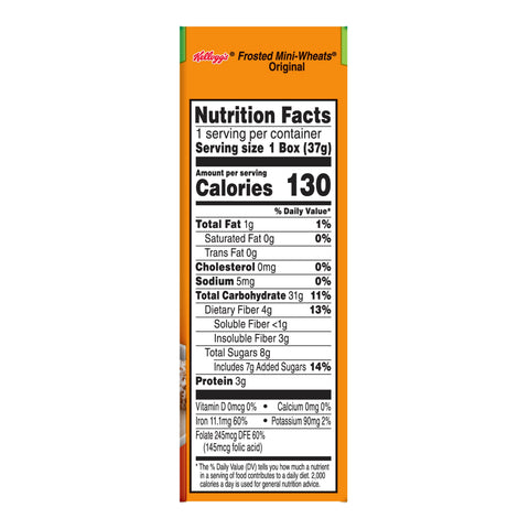 Cereal Frosted Mini-wheats® Bite Size Individual Box