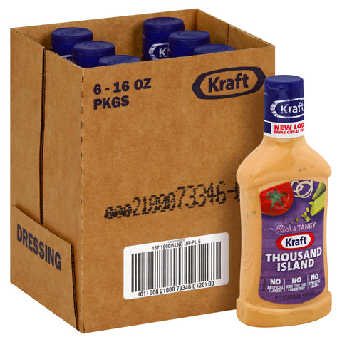 Kraft Thousand Island Dressing, 16 Ounce -- 6 Case