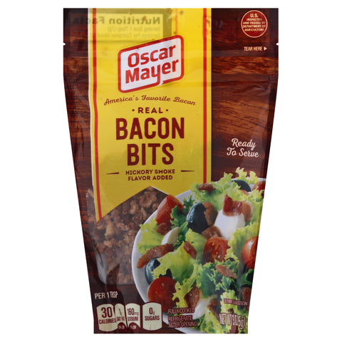Oscar Meyar Bacon Bits, 3 Ounce Pouch -- 6 per case.