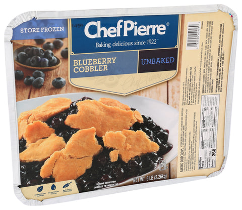Sara Lee Chef Pierre Blueberry Cobbler, 5 Pound -- 2 per case.