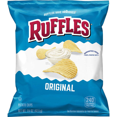Chip Potato Ridged Regular Large Single Serve