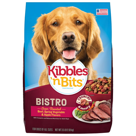 Kibbles N Bits Bistro Beef Dog Food, 3.5 Pound -- 4 per case.