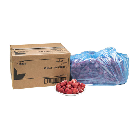 Simplot Classic Whole Strawberry Fruit, 30 Pound.