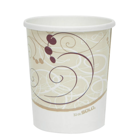 Dart Solo Flexstyle Symphony Design Double Sided Poly Paper Container, 32 Ounce -- 500 per case