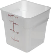 StorPlus™ CONTAINER SQUARE PLASTIC WHITE 8 QT