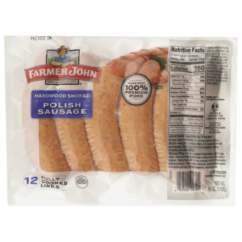 Farmer John SAUSAGE POLISH FROZEN 4:LB 5.5