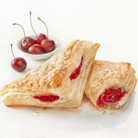 General Mills Pillsbury Turnovers Cherry Sugared Puff Pastry Dough, 3.7 Ounce -- 60 per case.
