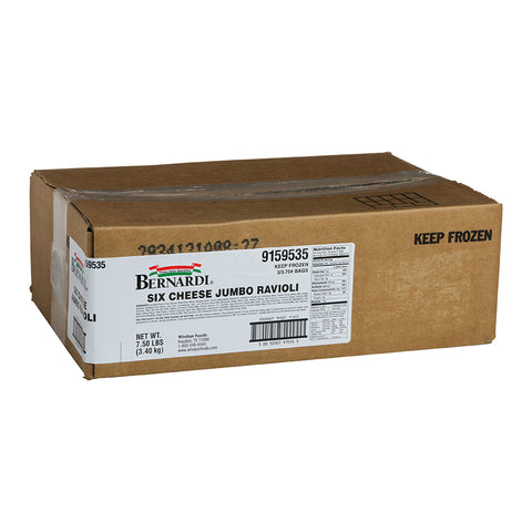 Windsor Bernardi Rotanellis Cooked Six Cheese Jumbo Round Ravioli, 3.75 Pound -- 2 per case.