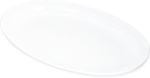 Carlisle PLATTER TRAY OVAL KINGLINE™ MELAMINE WHITE 13.5X9.75