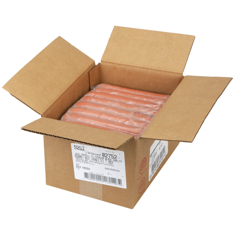 John Morrell 5:1 7 Inch Jumbo Gourmet Roller Grill Ready All Beef Frank, 5 Pound -- 2 per case