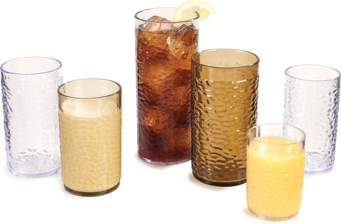 Carlisle TUMBLER PEBBLE OPTIC™ SAN CLEAR 8 OZ