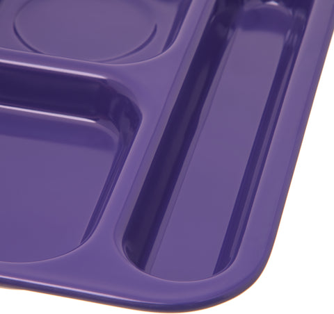 Carlisle TRAY SERVING 6-COMPARTMENT RIGHT HAND PURPLE 14.5X10
