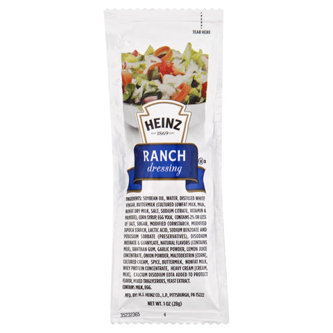 Dressing Ranch Single Serve Packet 534500