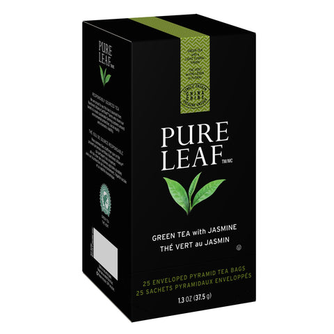 Pure Leaf Green with Jasmine Enveloped Hot Tea Bags, 25 count -- 6 per case