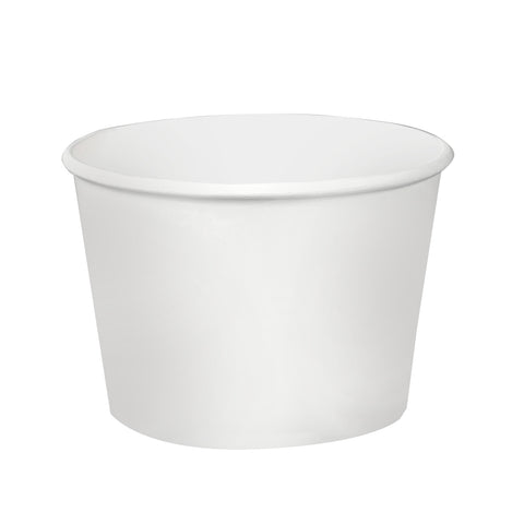 Solo® White CONTAINER PAPER FOOD SINGLE SIDED POLY WHITE 12 OZ