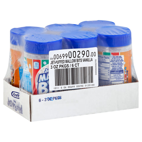 Jet Puffed Vanilla Marshmallow, 3 Ounce -- 6 per case.