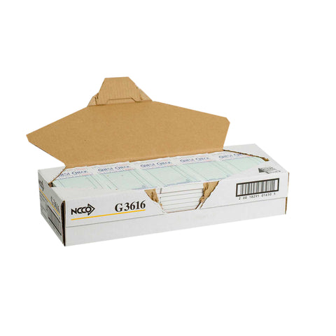 National Checking Rectangular Medium Paper Green 15 Lines One-Part Guest Check, 6.75 x 3.5 x 18.3 inch -- 5000 per case