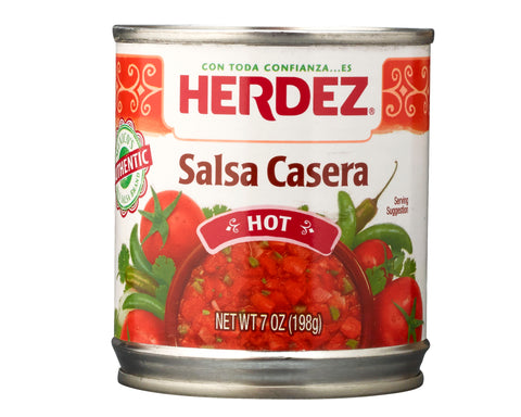 Herdez Hot Salsa Casera, 7 Ounce -- 12 per case.