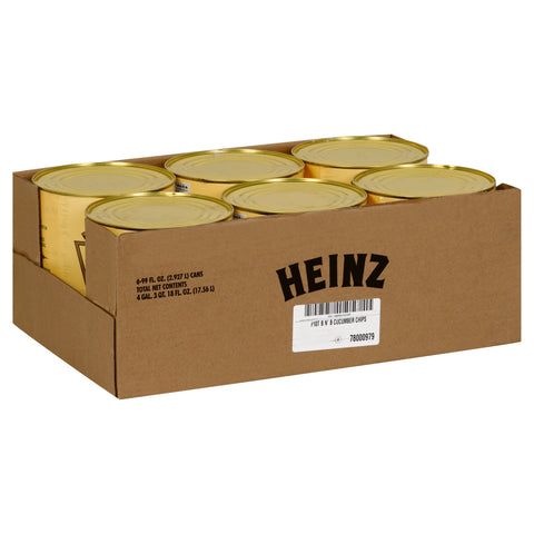 Heinz Bread and Butter Cucumber Chips Number 10 Can, 99 fluid ounce -- 6 per case