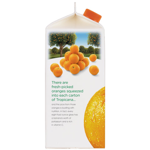 Tropicana Pure Premium Juicy Rewards No Pulp Original Orange Juice, 59 Fluid Ounce -- 8 per case.