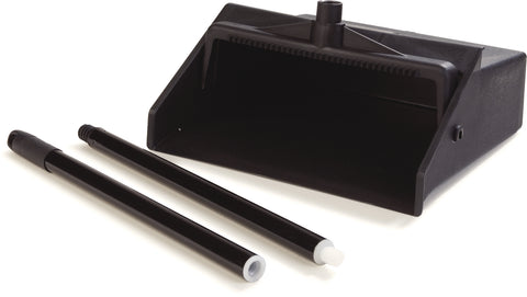 Carlisle PAN DUST LOBBY WITH 2-PIECE HANDLE - BLACK