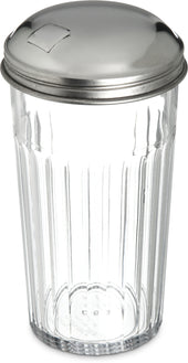 Carlisle POURER SUGAR SAN BASE W/ SS TOP CLEAR 12 OZ