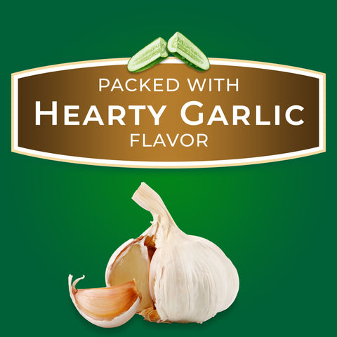 Claussen Deli Style Hearty Garlic Sandwich Slices Pickle, 20 Ounce -- 12 per case