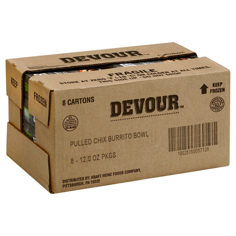 Devour Pulled Chicken Burrito Bowl, 12 Ounce -- 8 per case.