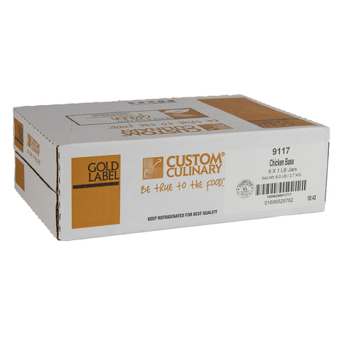 Custom Culinary Gold Label Chicken Base, 1 Pound -- 6 per case.