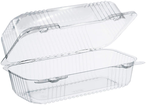 Container Plastic Clear Hinged Small Oblong High Dome 8.5x4.5x3.6