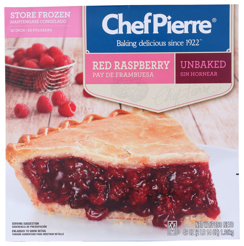 Pie Red Raspberry Fruit Traditional Unbaked 10