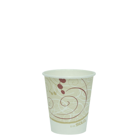 Solo Symphony® CUP PAPER HOT SINGLE SIDED POLY 6 OZ