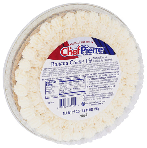 Chef Pierre PIE BANANA CREAM TRADITIONAL W/ DOMES 10