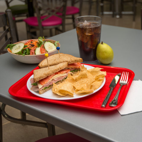 Carlisle TRAY SERVING CAFE® STANDARD RED 10X14