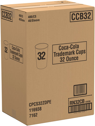 Cup Paper Cold Double Poly 32 Oz