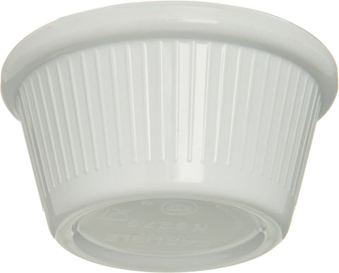 Carlisle RAMEKIN FLUTED MELAMINE PLASTIC WHITE 2 OZ