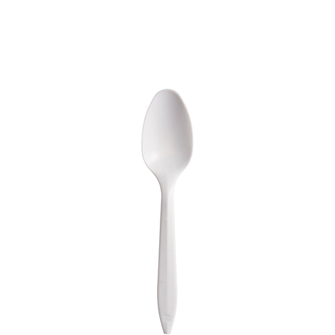 Spoon Tea Plastic Medium Weight White Pp