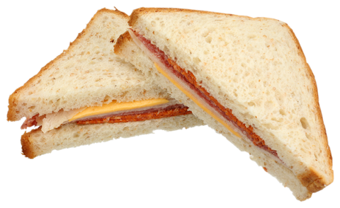 Landshire® SANDWICH WEDGE CHICKEN PEPPERONI SALAMI & CHEESE HONEY BERRY WHEAT BREAD 10000002486