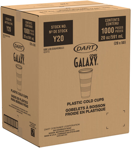 Cup Plastic Translucent 20 Oz Ps