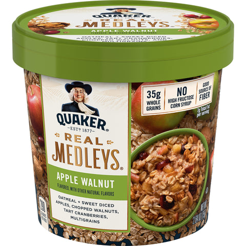 Real Medleys QUAKER REAL MEDLEY APPLE WALNUT 12/2.64Z