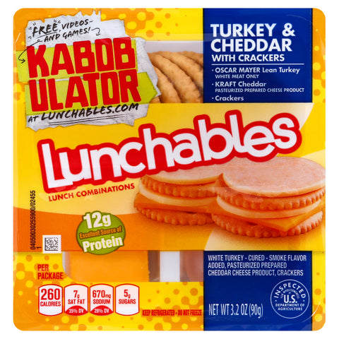 Lunchable Lunch Turkey/cheddar/cracker
