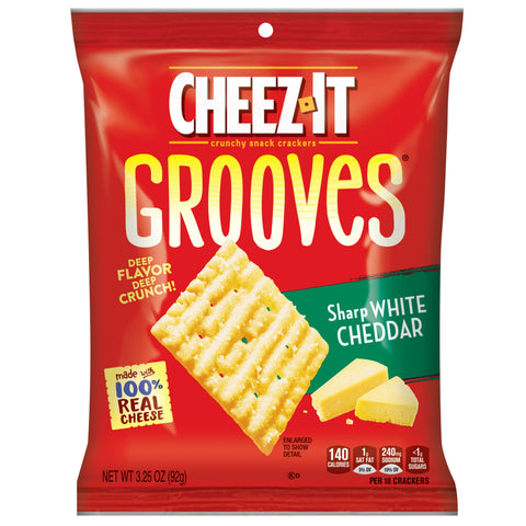 Cracker Grooves Sharp White Cheddar