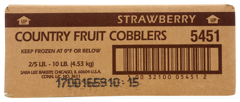 Sara Lee Chef Pierre Strawberry Cobbler, 5 Pound -- 2 per case.