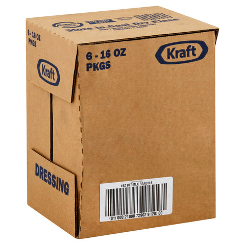 Kraft Buttermilk Ranch Dressing In Plastic, 16 Ounce -- 6 Case