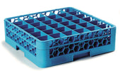 Carlisle RACK GLASS OPTICLEAN™ 36-COMPARTMENT W/ 1-EXTENDER CARLISLE BLUE