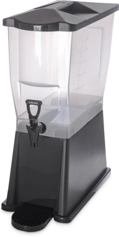 Carlisle DISPENSER BEVERAGE TRIMLINE™ PREMIUM SINGLE BASE BLACK 3.5 GAL