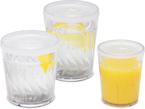 Dinex® TUMBLER SAN PLASTIC CLEAR SWIRL 6 OZ