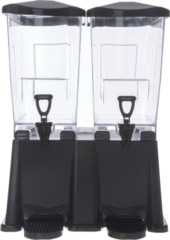 Carlisle DISPENSER TRIMLINE™ PREMIUM DOUBLE BASE BLACK 2/3.5 GAL